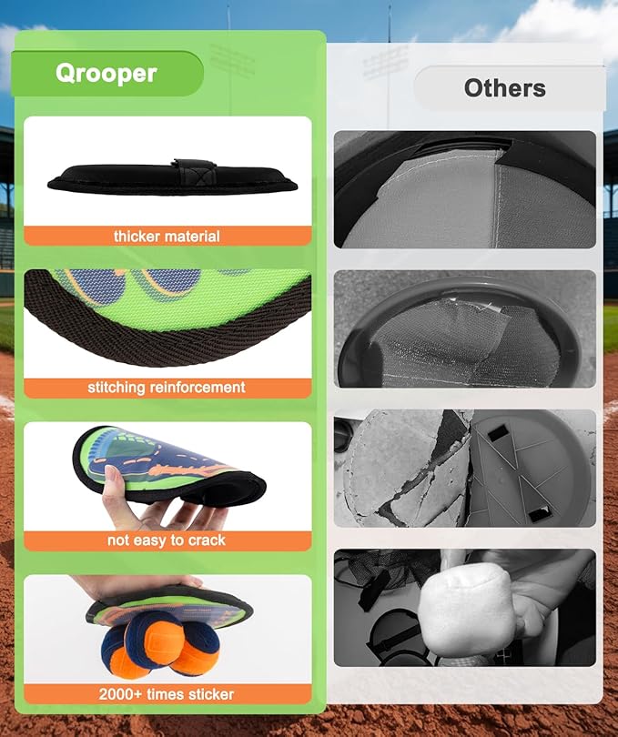 Toss and Catch Ball Game Kids Toys for 3 4 5 6 7 8 Year Old Boys Girls Birthday Gift, Outdoor Games Camping Yard Play Outside Beach Pool Toys for Kids Ages 4-8 8-12 Toddler Baseball Glove