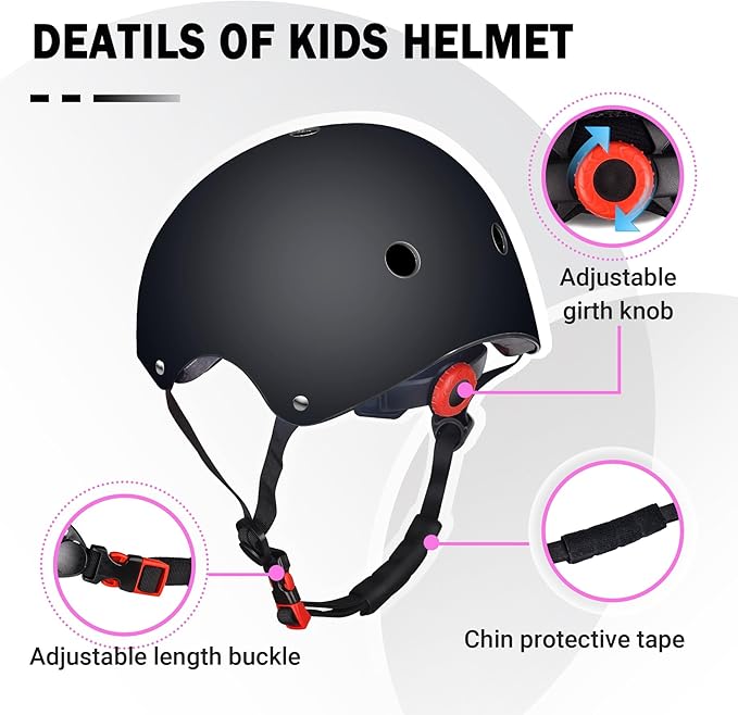 Kids Bike Helmet for 2-3-5-8-14 Ages Girls,Boys,Toddler,Kids and Youth, Ventilation and Impact Resistance Toddler Bike Helmet for Multi-Sport Bicycle Scooter Inline Roller Skate and Skateboarding