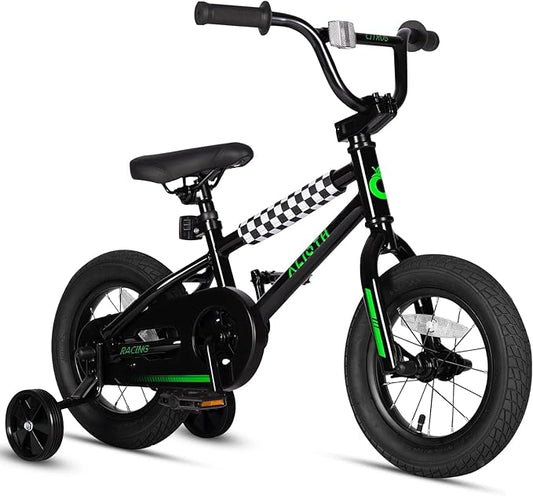 12 14 16 20 Inch Kids Bike BMX Style Bicycle with Training Wheels for 2-14 Years Old Toddlers Boys Girls Coaster Brake Multiple Colors
