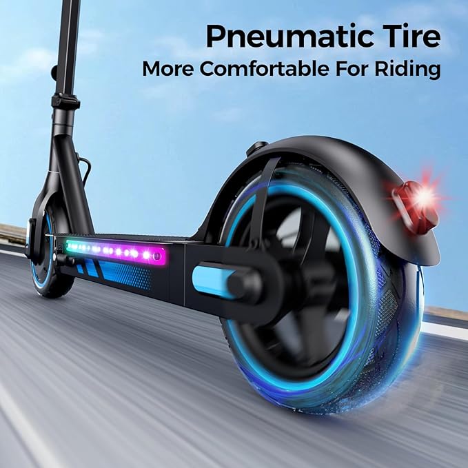 Electric Scooter for Adults, 19/25 Mph Max Speed, 21/25/35 Miles Range,350/500/600W APP Control E-Scooter with 8.5"/10" Inflatable tire, Foldable Escooter with App Control, UL 2272 Certified