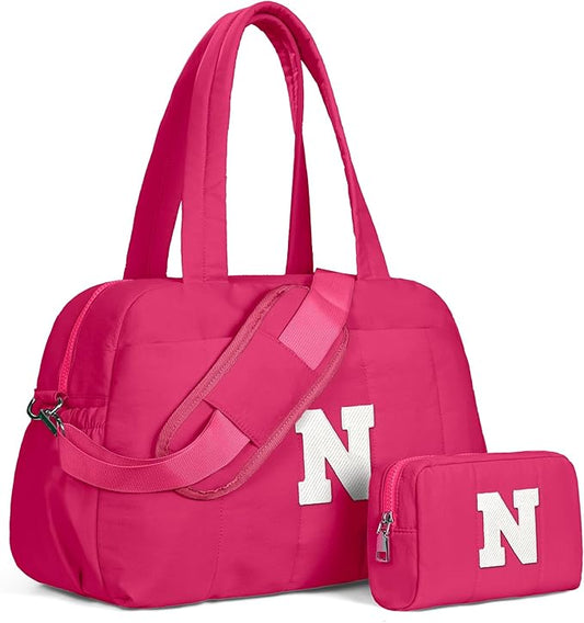 Gift for Teen Girls Dance Bag, Kid Weekender Bags，Girl Overnight Bag with Wet Pocket，Gifts for Teen Girls-Lightweight Travel Tote Personalized Cheer Bags with Makeup Pouch