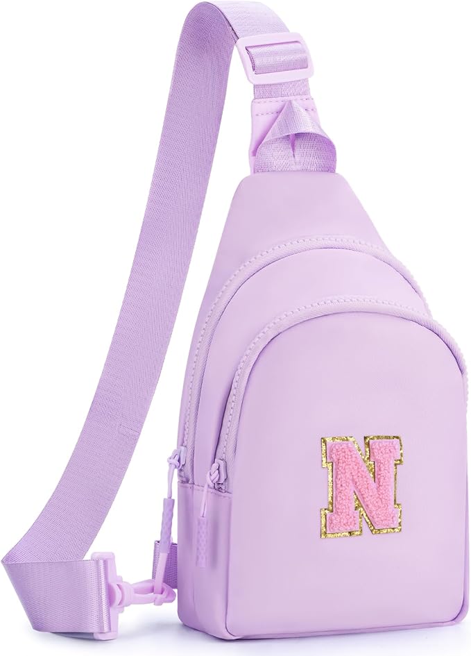Birthday Gift for 5 6 7 8 9 10 11 12 13 14 15 16 Year Old Girls Fanny Pack Crossbody Bags for Women,Cute Trendy Stuff - Lavender,N