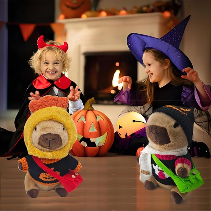 Capybara DIY Plush Doll can be Worn with a hat/Sweater/Bag. Creative and Ever-Changing Capybara Dolls are Stuffed Animal Birthday Gifts for Boys and Girls.