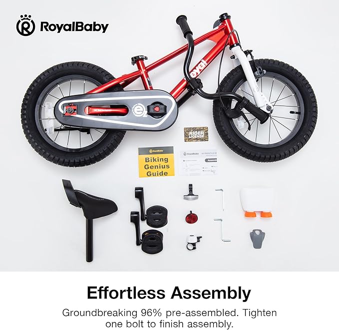 RoyalBaby Kids Bike Freestyle Classic & EZ Balance Pedal Switchable Bicycle, 12 14 16 18 Inch, 3-10 Years Toddler to Big Kids