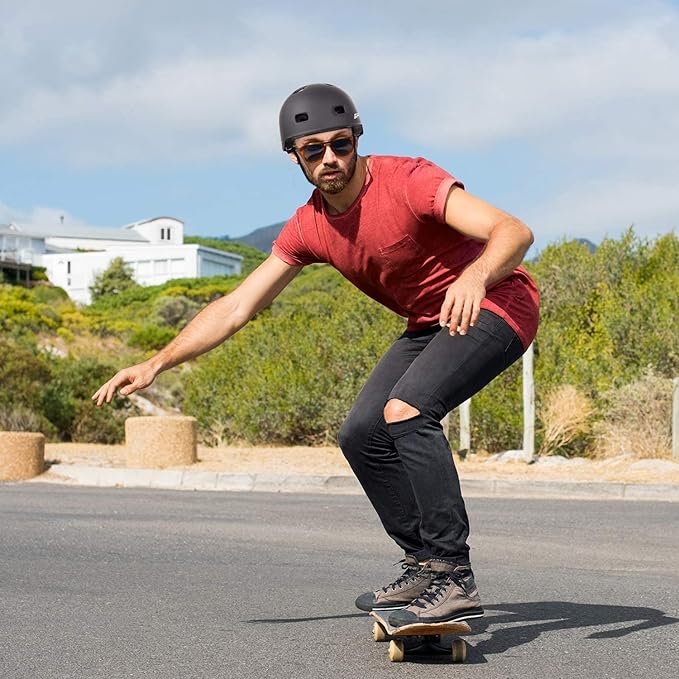 Skateboard Helmet, BMX Helmet, Multi-Sport Helmet, Bike Helmet for Kids, Youth, Men, Women