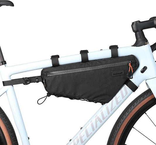 Rhinowalk Bicycle Front Frame Bag Bike Under Top Tube Triangle Bag Lightweight 1.7L Cycling Accessories Nylon Pack Pouch for Mountain Road Bike