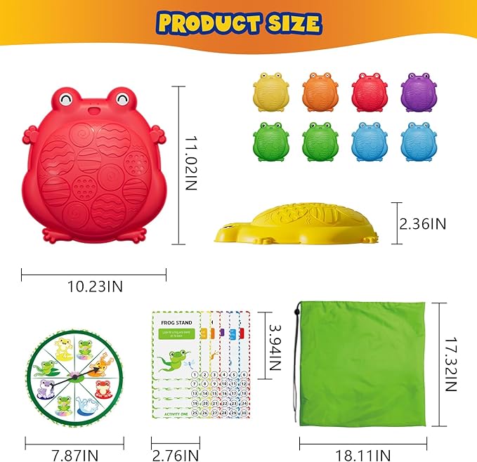 Stepping Stones for Kids, 8PCS Non-Slip Balance Steps Stones for Toddler 1-3, Obstacle Courses Sensory Toys, Coordination Game Gift for Boys Girls Indoor Outdoor Play Ages 3-5