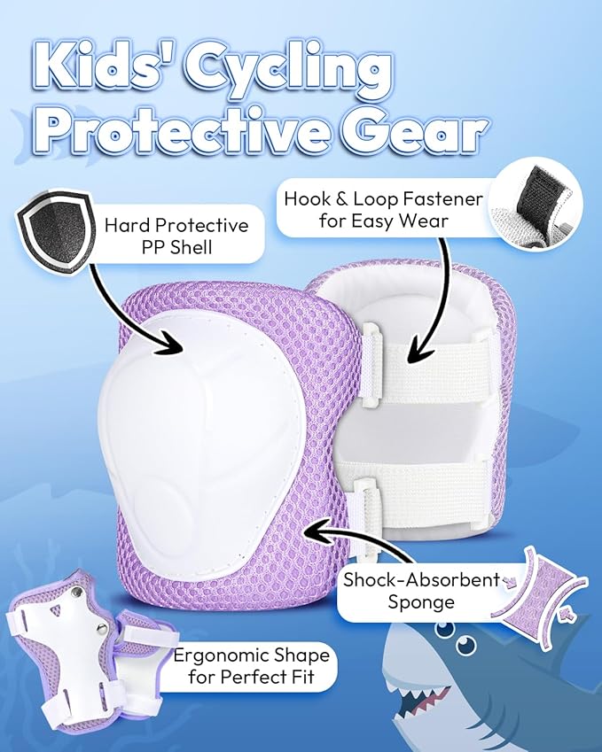 Bike Helmet for Kids 3-5-8 Toddler Bike Helmet Animal 3D Cartoon Boys Girls Safety Adjustable Kids Helmet and Pads Set for Cycling Scooter Skateboard