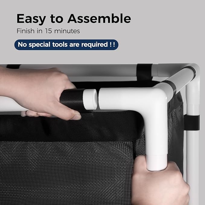 Pool Storage Bin, 45 Gallons, Holder for Noodles, Toys, Floats, Towels, Mesh Organizer for Swimming Equipments, Mini Style