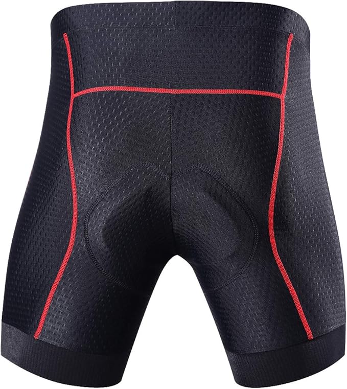 Souke Sports Men's Cycling Underwear Shorts 4D Padded Bike Bicycle MTB Liner Shorts with Anti-Slip Leg Grips