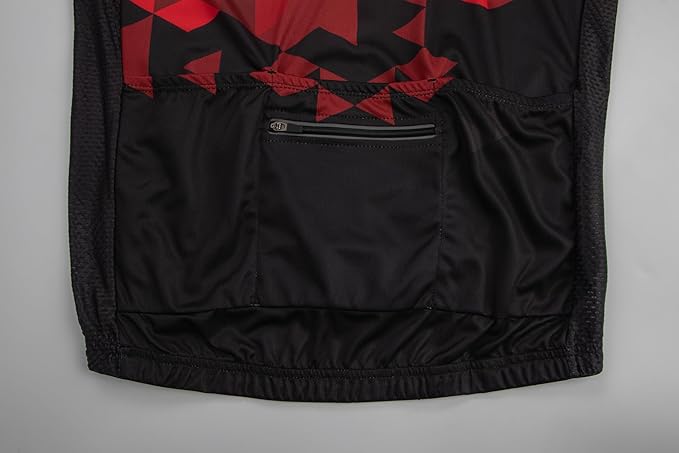 GCRFL Men's Cycling Jersey Set Road Bike Shorts Sleeves Jersey Zipper Pokcet Bib Shorts with Padded, Cycling Clothing kit Men