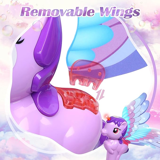 Dolanus Bubble Wands for Kids Toys Ages 3-8 Year Old: Unicorn Toys Princess Wand, Toddler Girl Toy Age 3 4-5 6 Years Old, Outdoor Party Birthday Gifts for 3 4 5 6 7 8 Year Old