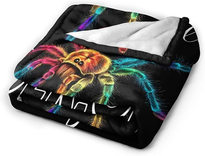 Spider Blanket Gifts for Girls Women Spider Throw Blankets Cozy Plush Fleece Flannel Fuzzy for Boys Men Decor 50"X40"