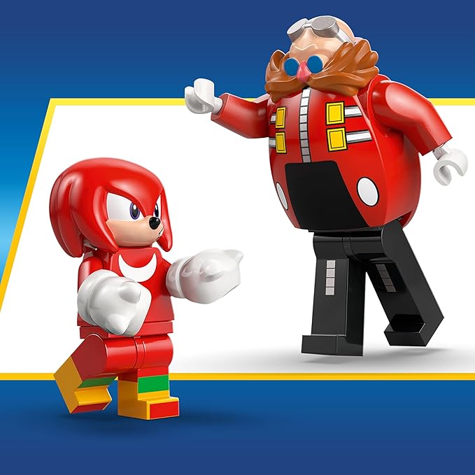 LEGO Sonic The Hedgehog Knuckles vs. Dr. Eggman Egg Crusher Mech Building Toy - Pretend Play Building Blocks W/2 Minifigures for Kids, Ages 8+ - Gift Idea for Boys, Girls, & Any Gaming Fans - 77005