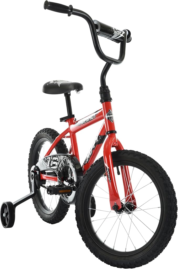 Huffy Upshot 12/16/20 Inch Boys' Bike for Kids, Ages 3+ Years Old, Multiple Color Options, Removable Training Wheels (12" and 16" Only), BMX Design, Designed for Growth, Durable, Easy Assembly
