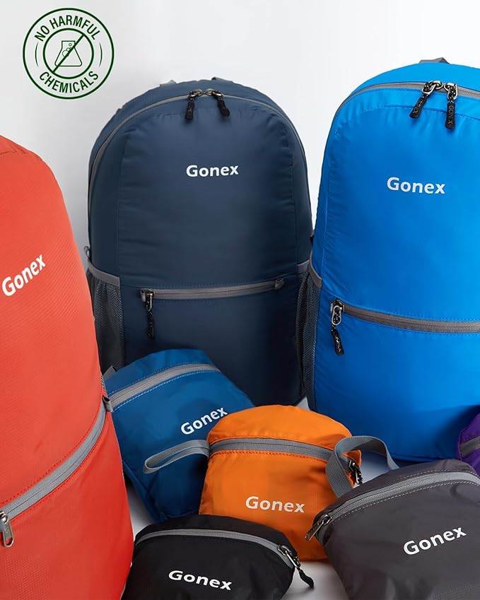 Gonex 30L Ultra Lightweight Packable Backpack, Handy Foldable Daypack for Camping Outdoor Travel Cycling Backpacking