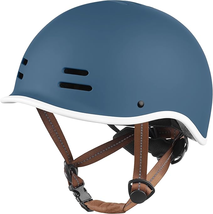 Retrospec Remi Kids' Bike Helmet for Youth Boys & Girls- Bicycle Helmet with Built-in Visor and Adjustable Reflective Straps for Skateboarding, Scooters, Rollerblading -