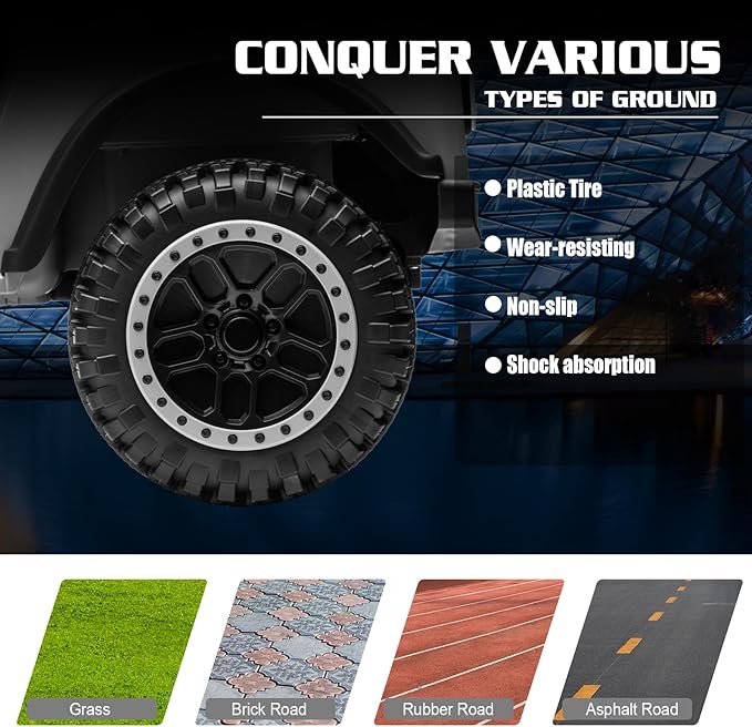 POSTACK 24 Volt Ride on Toys, Kids Ride on Car with Parental Remote Control, Power 4 Wheels Electric Car for Kids to Drive, 24V UTV with Music, Bluetooth for Boys Girls, White