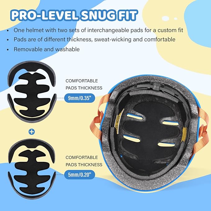 Kids Bike Helmet Ages 3-5-8-14, CPSC ASTM CPSIA Certified Toddler Helmet