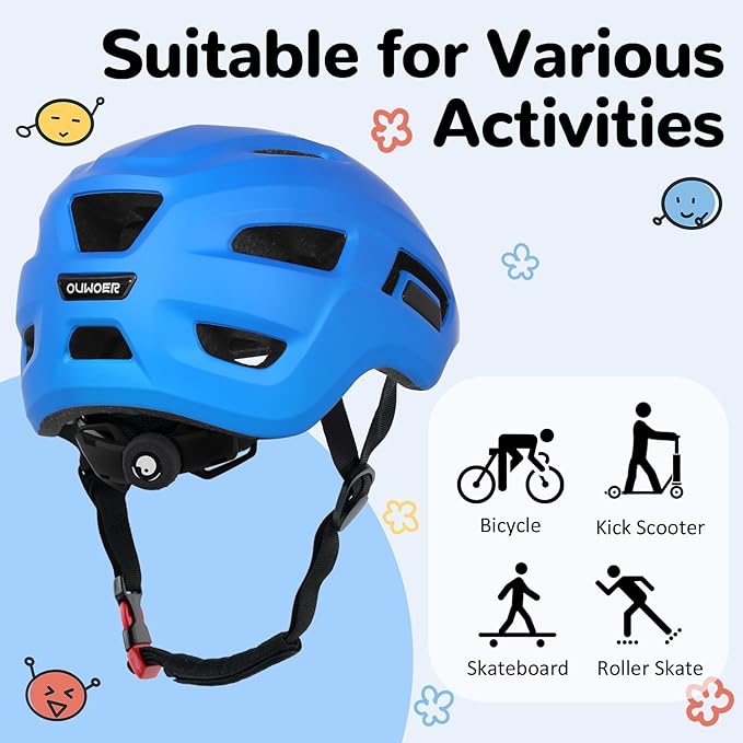Toddler/Kids Bike Helmet, Adjustable and Multi-Sport, from Infant to Schoolchild, 2 Sizes