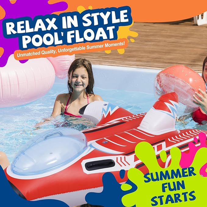 DIMAR GARDEN Inflatable Kids Pool Float, Child Pool Raft Toy