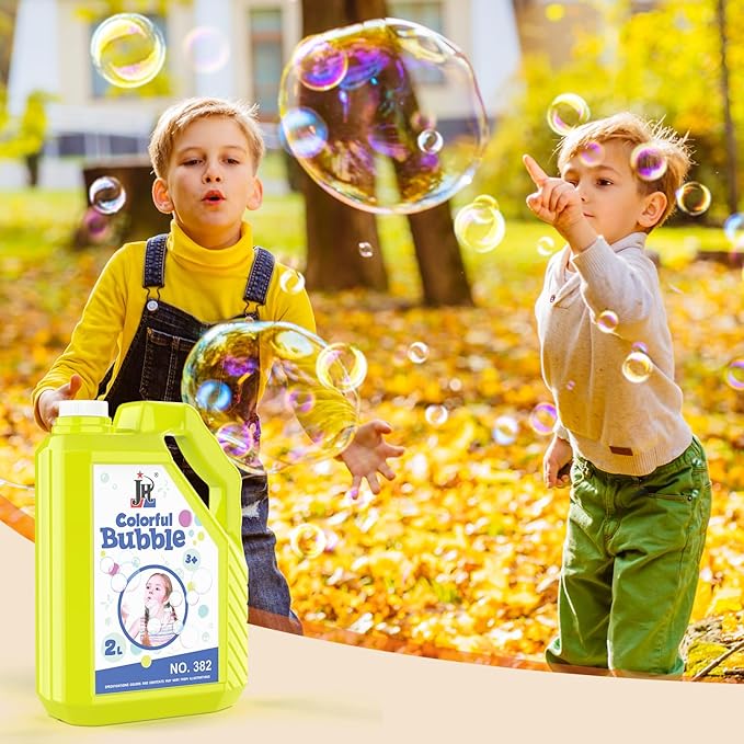 EagleStone Bubble Solution Refill 67 oz, Non-Toxic Pre-Mix Bubble Refill Solution, No Mixing or Measuring Required, Bubbles for Kids, Bulk Bubble Solution, Perfect for Bubble Guns, Machines, and Wands