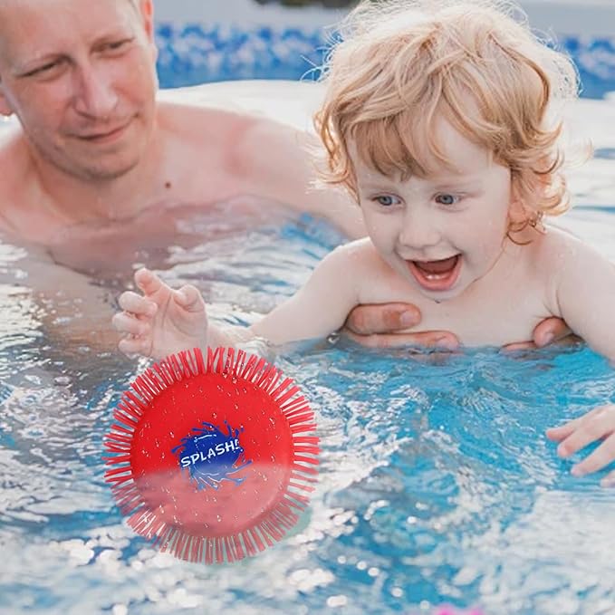 3Pcs Splash Water Flying Discs, Kids Water Splash Toy, Beach Flying Disc Pool Toy, Soft Water Game Disc Outdoor Summer Beach Toys and Swimming Pool Toys for Kids and Adults