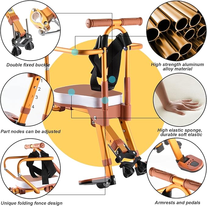 Kids Bike Seat, New Aluminum Alloy Child Bike Seat, Portable Foldable Front Mounted Child Bicycle Seats, Mountain Bike Child Safety Seat Suitable for Hybrid Cruiser Bicycles and City Bicycles