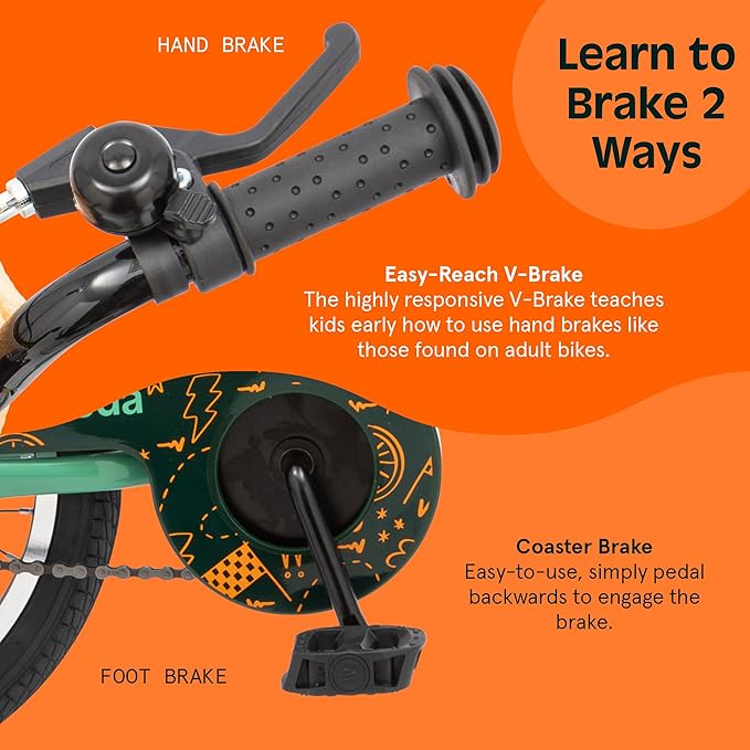 Retrospec Koda Plus Kids Bike for Boys & Girls Ages 4-6 Years - 16" Children's Bicycle, Adjustable Seat & Handlebars