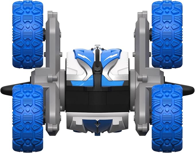 Threeking Amphipious RC Stunt Car Remote Control Cars 360 Degree Flips Rotating Indoor Outdoor Toys Gifts Presents for 6 7 8 9 10 11 12 Year Old Kids Boys Girls