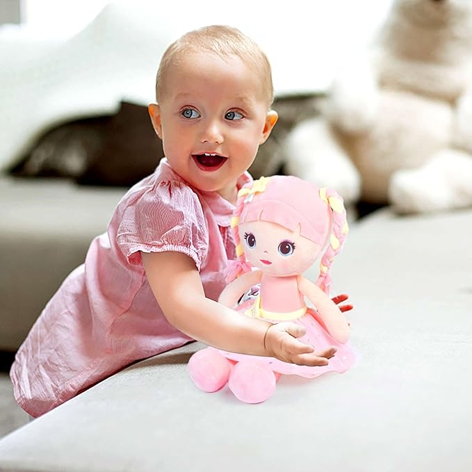 Lazada First Baby Dolls Soft Baby Girl Gifts American Doll Pink 16"…
