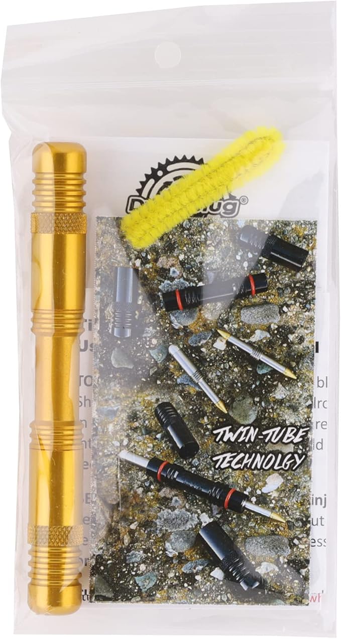 Dynaplug Racer Pro Bicycle Tire Repair Tool 100% USA Made (Gold)