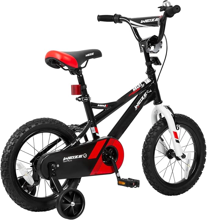 WEIZE Kids Bike,14 16 20 Inch Children Bicycle for Boys Girls Ages 3-12 Years Old, Rider Height 32-60 Inch, Coaster Brake, Multiple Color Options