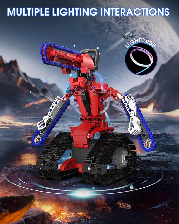 STEM Robot kit for Kids Ages 8-12, 429PCS 5 In1 Building Blocks Kit, Remote & App Control Robotic Toys, Scientific Construction Sets for Kids 8 9 10 11 12 13