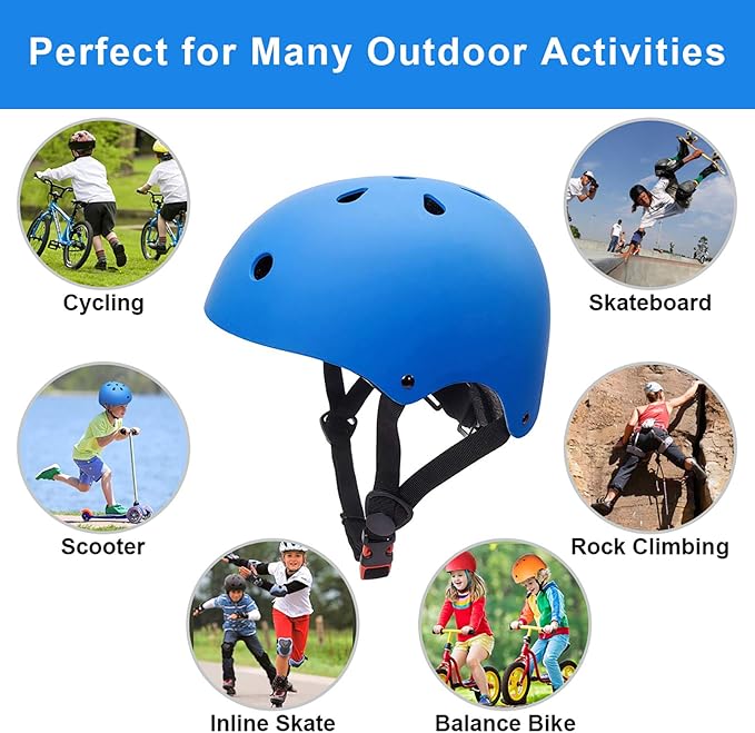 Glaf Toddler Helmet for 2-8 Years Kids Bike Helmets Baby Girls Boys Multi-Sport Adjustable Skateboard Bicycle Helmet Lightweight 3 Sizes for Toddler to Youth 8-14