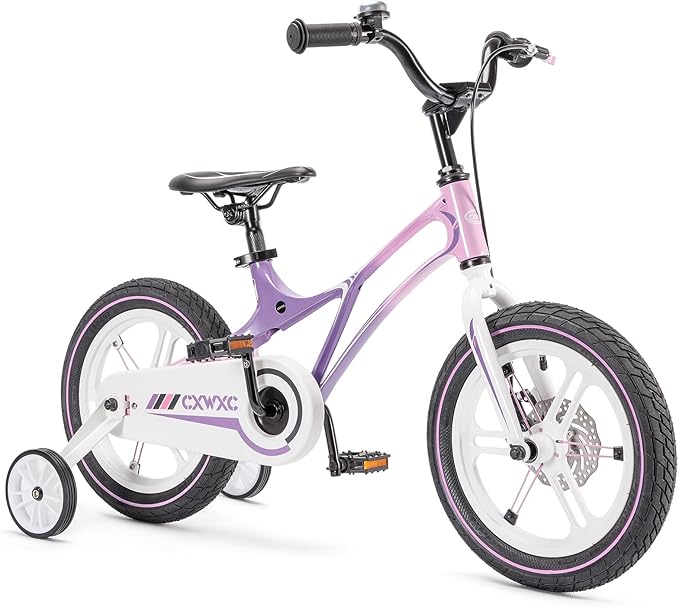 CXWXC Kids Bike - 14 16 18 Inch Children Bicycle for Boys Girls Age 3-9 Years, Single Speed Lightweight Kids Bikes with Training Wheel, Coaster/Disc Brake