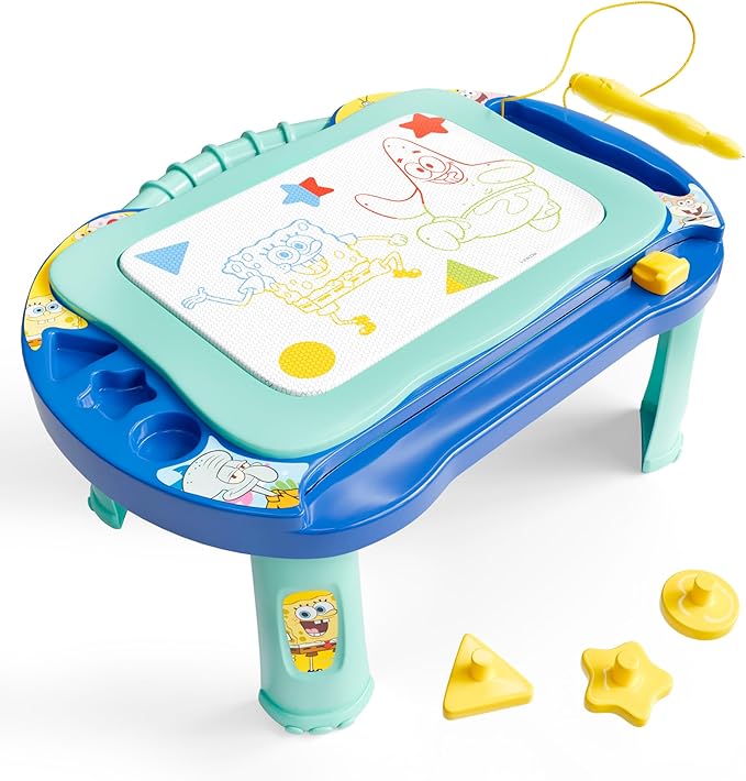 Lollipop Spongebob Magnetic Drawing Board - Endless Fun for Kids' Art - Large Drawing Surface, Easy Erasing, Mess-Free - Child-Friendly Design with Efficient Storage