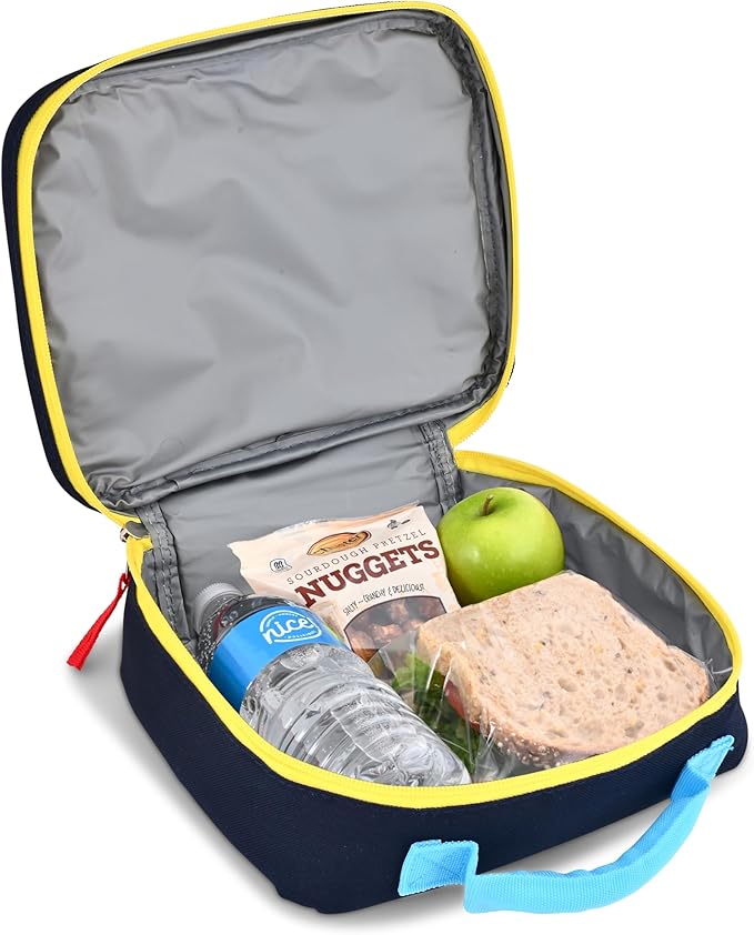 Fast Forward Paw Patrol Chase, Marshall, Rubble and Skye Lunch Box for Kids | Insulated Lunch Bag Lunch Box for Boys, Girls, Toddlers | Paw Patrol Blue Reusable Lunchbox