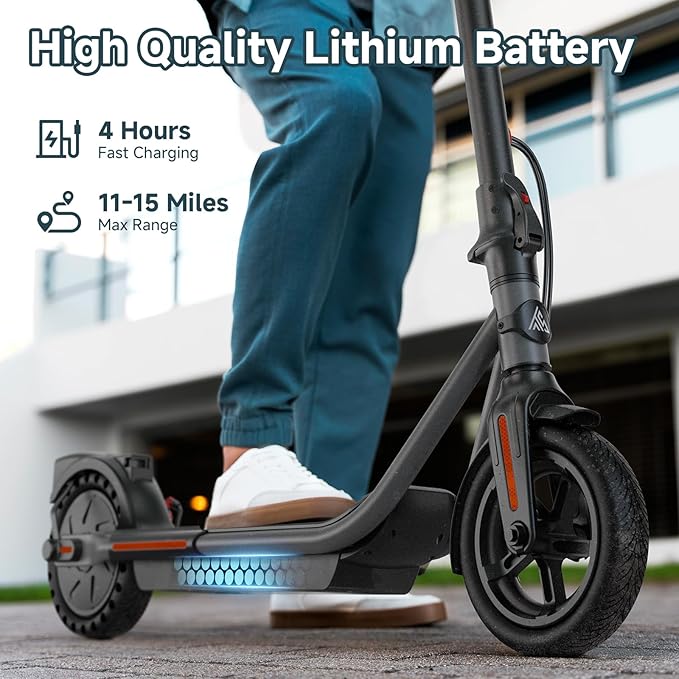 TST Electric Scooter for Adult, Up to 19 MPH and 20 Miles Long Range E Scooter, 8.5"/10" Solid and Pneumatic Tire, Portable Folding EScooter with Dual Brakes, Commuting Escooter App Control