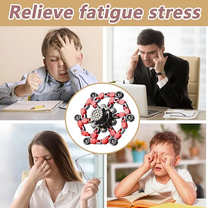 6pcs Transformable Fidget Spinners Children's Advanced Fidget Toys for Stress Relief Ideal Fidget Spinners for Sensory Toys for Boys and Girls with Autism，Party Favors