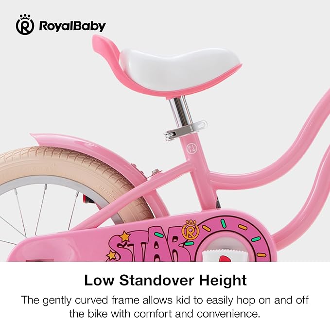 RoyalBaby Girls Bike Classic & EZ Kids Bike, Balance and Pedal Bicycle, 12 14 16 18 20 Inch Toddlers to Big Kids 3-10 Years