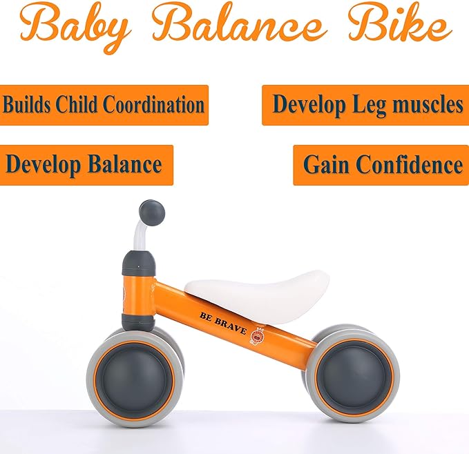 BEKILOLE Balance Bike Toys for 1 Year Old boy&girls - Train Your Baby from Standing to Running | Ideal First Bike and 1st Birthday Gifts