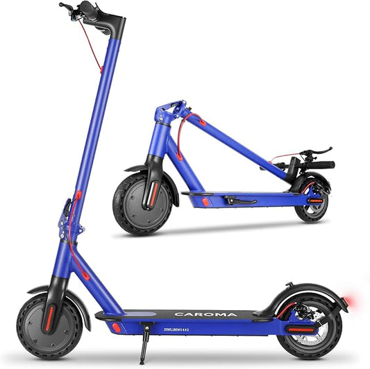 Caroma Electric Scooter,630W Peak Motor,20 MPH Max Speed & 18 Miles Long Range,8.5" Solid Tires,Dual Braking System with Cruise Control,Foldable E-Scooter with Smart APP Lock for Adults and Teens