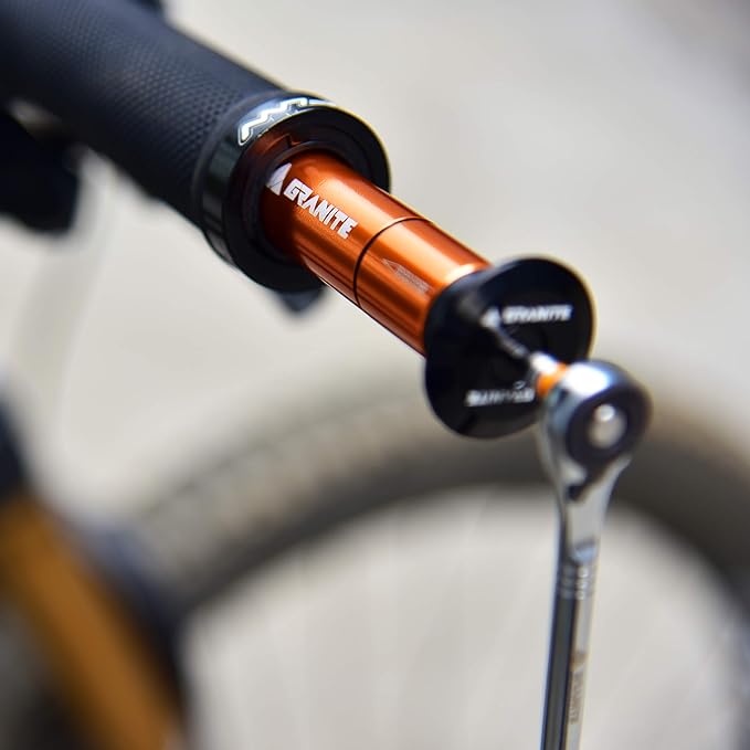 Granite Stash Tubeless Flat Tire Repair Kit Bike Tool Kit - Easy Handlebar Storage - Complete Bike Tire Plug Kit - 2 Different Size Tire Plugs - Portable - Easy and Effortless Usage (Black)