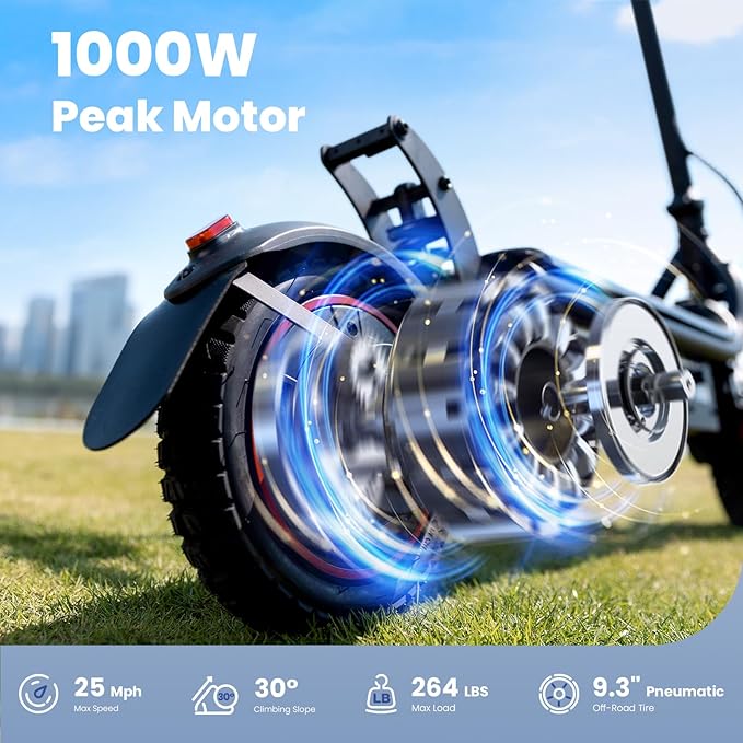 Electric Scooters - 500W/1000W/1500W Peak Motor Electric Scooter Adults, 18/28 Max MPH, 21/25/28 Miles Range, 8.5’’/9.3‘’/10‘’ Tire, Portable& Foldable Commuting E-Scooter
