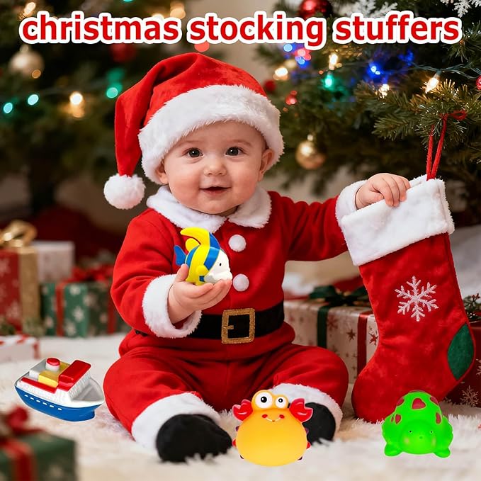Bath Toys for Kids Ages 1-3 - Christmas Stocking Stuffers - Birthday Gifts for 1 2 3 Year Old Boys Girls Mold Free Bath Toy - Toddler Pool Bathtub Water Table Toys for Babies 6-12 Months Toy Boats