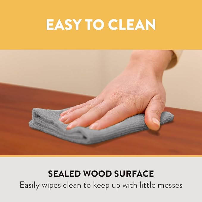 Chef's Station Kids Wooden Pretend Kitchen Stove, Play Kitchen, Dark Walnut