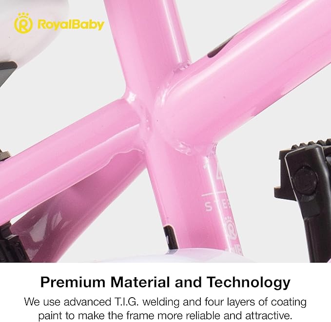 RoyalBaby Kids Bike EZ Balance to Pedal Dual Handbrake Toddlers Boys Girls Bicycle 12-20 Inch for Age 3-10 Years