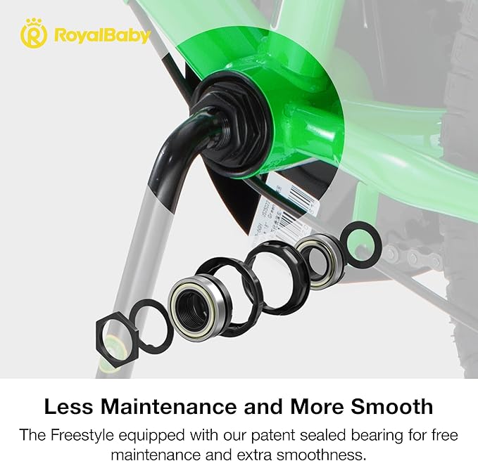 RoyalBaby Kids Bike EZ Balance to Pedal Dual Handbrake Toddlers Boys Girls Bicycle 12-20 Inch for Age 3-10 Years