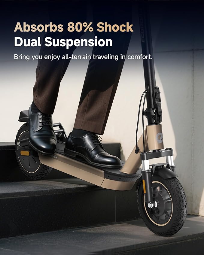 Electric Scooter for Adults, 30-32Miles Long Range Electric Scooters, 500W-750W Motor & 21-25MPH Adults Commuting Scooters, 10" Tires, Lightweight Foldable E-Scooter with Turn Signals